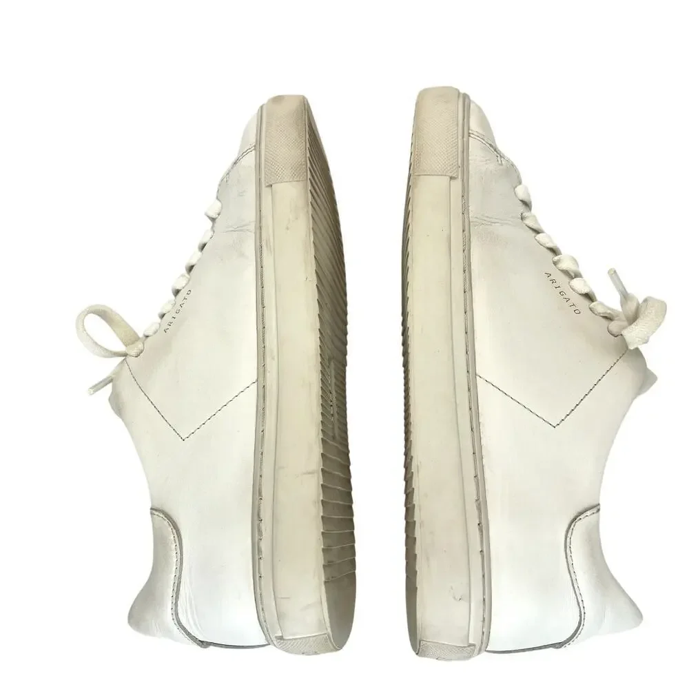 Axel Arigato Clean 90 White Leather Sneakers 39 Lace Up Low Top